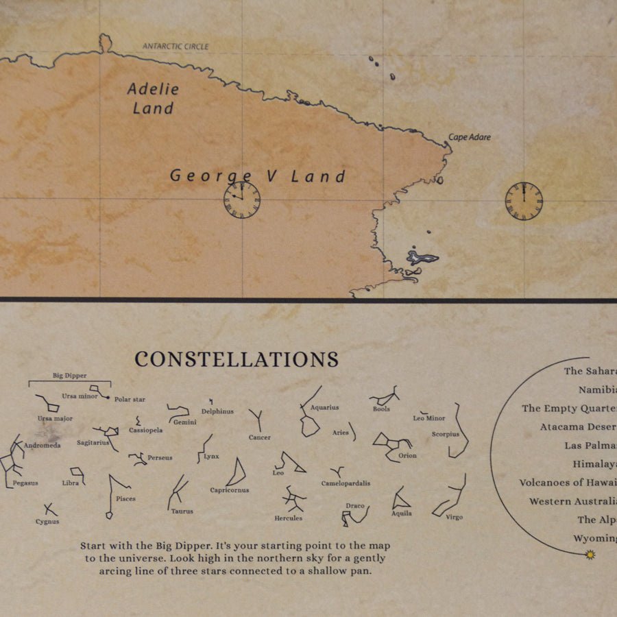 Lámina Mapamundi - Woody Map Poster - Misswood