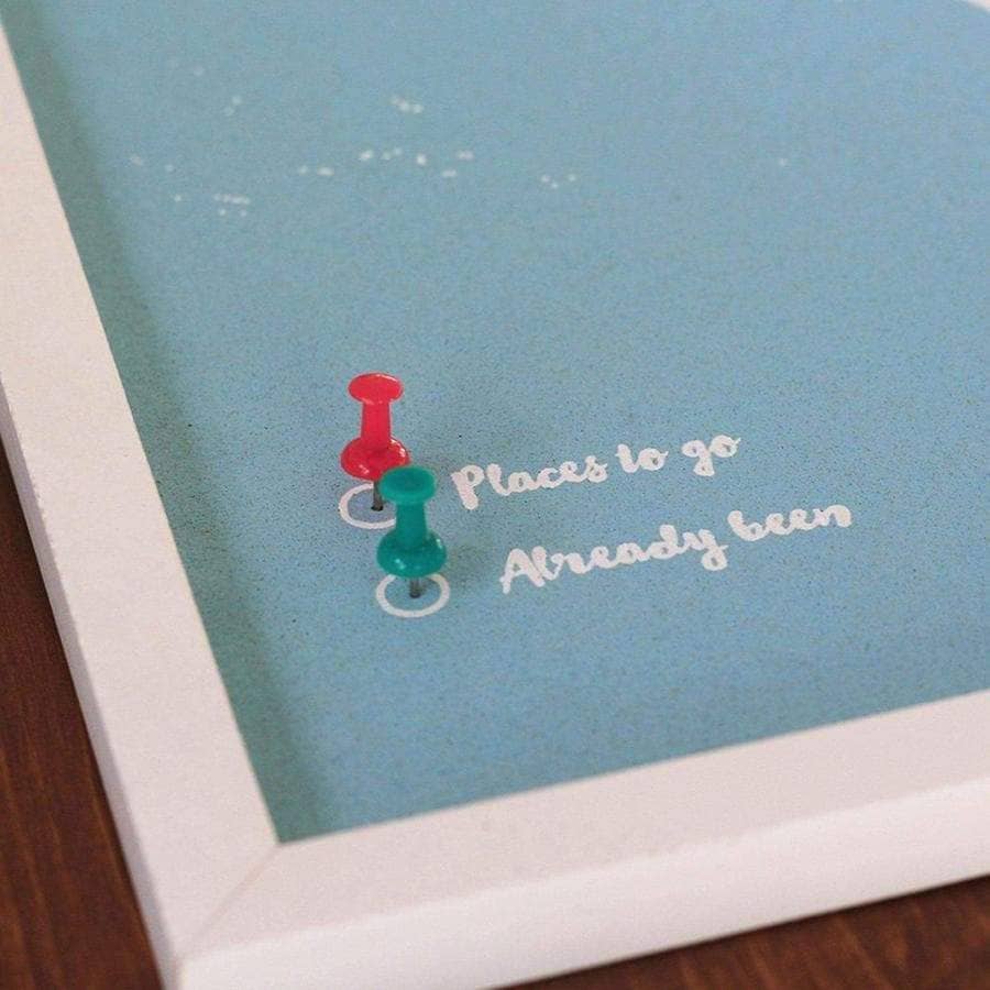 Mapa de corcho - Woody Map Colors Azul - Misswood