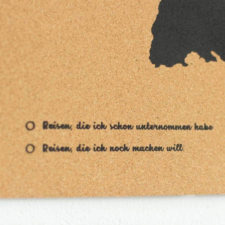 Mapa de corcho - Woody Map Natural Alemania - Misswood