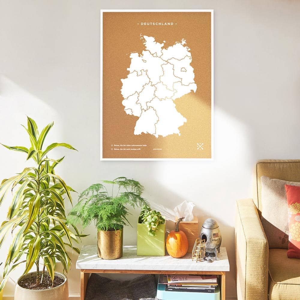 Mapa de corcho - Woody Map Natural Alemania - Misswood