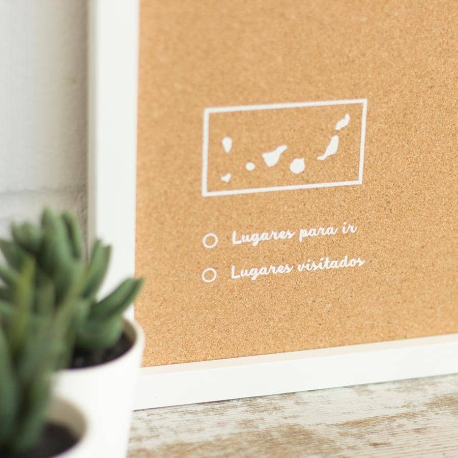 Mapa de corcho - Woody Map Natural España - Misswood