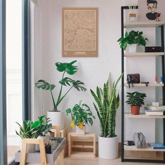 Mapa de corcho - Woody Map Natural Londres - Misswood